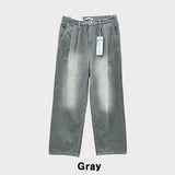 Veil two-tuck wide denim pants