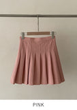 Log Pleated Bandng Skirt