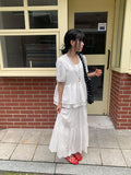 Pombo Tiered Frill Over Fit Short Sleeve Puff Blouse
