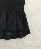 Ribbon flare halter top