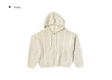 Anul Cable Hood Knit Zip-Up