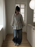 Tenon String Overfit Shirt Blouse