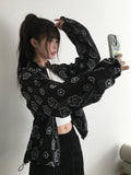 Bari Flower See-Through String Windbreaker Jacket