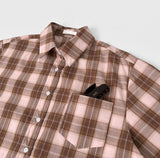 Color Matching Shirt High Quality Loose Fit Long Sleeve Shirt