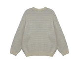 Berry Hairy Lettering Knit