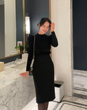 Miato brushed H-line skirt
