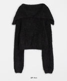 Rutenve Hairy Boucle Collar Knit