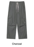 Miel Pintuck Nylon Cargo Pants