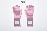 FINGERHOLE STRIPE GLOVES