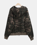 Zion Camo Two Way Semi-Crop Hood Zip-Up