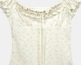 Q's Flower Sleeveless Blouse