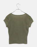 Nike V-neck Flower Embroidery Short Sleeve T-shirt