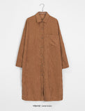 Kaneko Corduroy Shirt Long One Piece