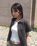 [MADE] Canon Vintage Stripe Short Sleeve Shirt