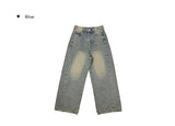 Ito Double Pocket Cutout Washing Wide Denim Pants