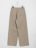 Shio hidden banding cotton wide pants
