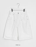 [unisex] Accorri Carpenter Pintuck Bermuda Pants