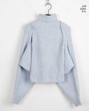 Ankha button knitwear Turtleneck sleeveless