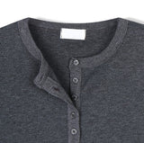 Montes Crop Henley Neck Short Sleeve T-shirt