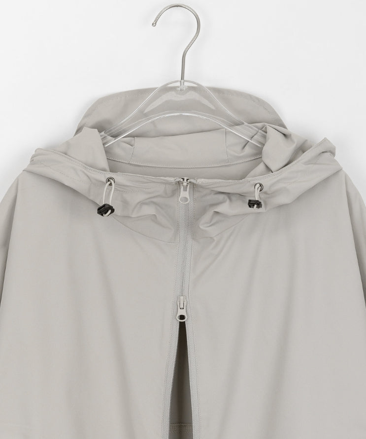 【BAON】[unisex] Vincu Two-Way String Hood Pintuck Wind Jk BAON】[unisex] Vincu Two-Way String Hood Pintuck Wind Jk