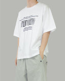 Bling lettering short sleeve t-shirt