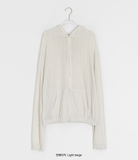 Katarzy Punching Knit Hood Zip-Up