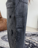 Lepin double knee damage denim pants