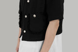 Beaded tweed jacket