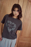 Heart Bear Pigment Crop Short Sleeve Tee