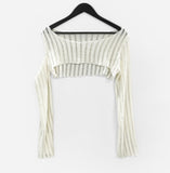 Cher Cut-Out Cropped Knitwear