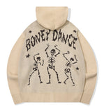 [2-WAY] Skeleton Hood Zip-Up
