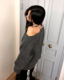 Deu round neck loose fit knit