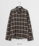 [Unisex] Giren Check Over Long Sleeve Shirt