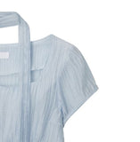 Delre Sheer Wrinkle Blouse