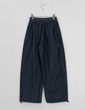 [unisex] Menteki Summer Banding Raw Denim Wide Pants