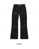 More Belted Low Bootcut Pants