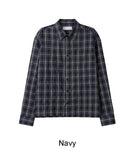 Tona Wrinkle Crop Check Shirt