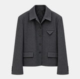 Sain Flap Pocket Crop Single Jacket