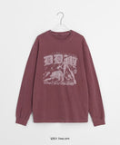 Podane Pigment Printing Over Long Sleeve Tee
