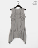 Beta shirring halter sleeveless one piece