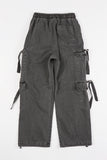Bondage strap cargo banding pants