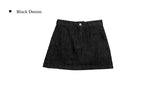 Rank Black Denim Mini Skirt
