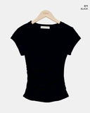Bonir Side Shirring Short Sleeve T-shirt