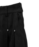Er Rivet Pintuck Midi Skirt