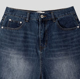 Tailor washed Bermuda denim pants