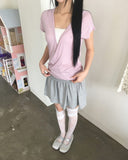 Kiryu Folding Mini Skirt
