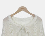 Muta Openwork Bolero Cardigan