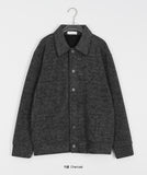 [unisex] Atoo Button Collar Over Knit Cardigan