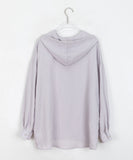 Kimu Color Summer See-through Hood Shirt