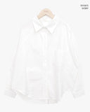 Hakyu Back Button Loose Fit Cotton Shirt